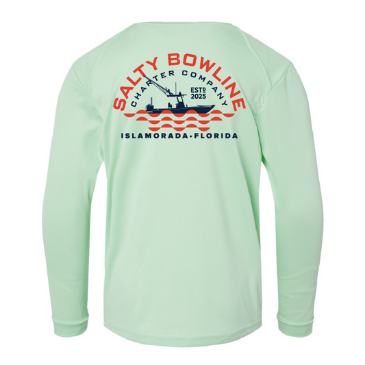 Youth Salty Bowline Performance Fishing Shirt